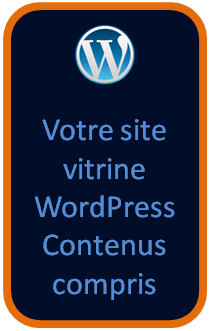 pack de création de site internet vitrine wordpress responsive web design avec contenus